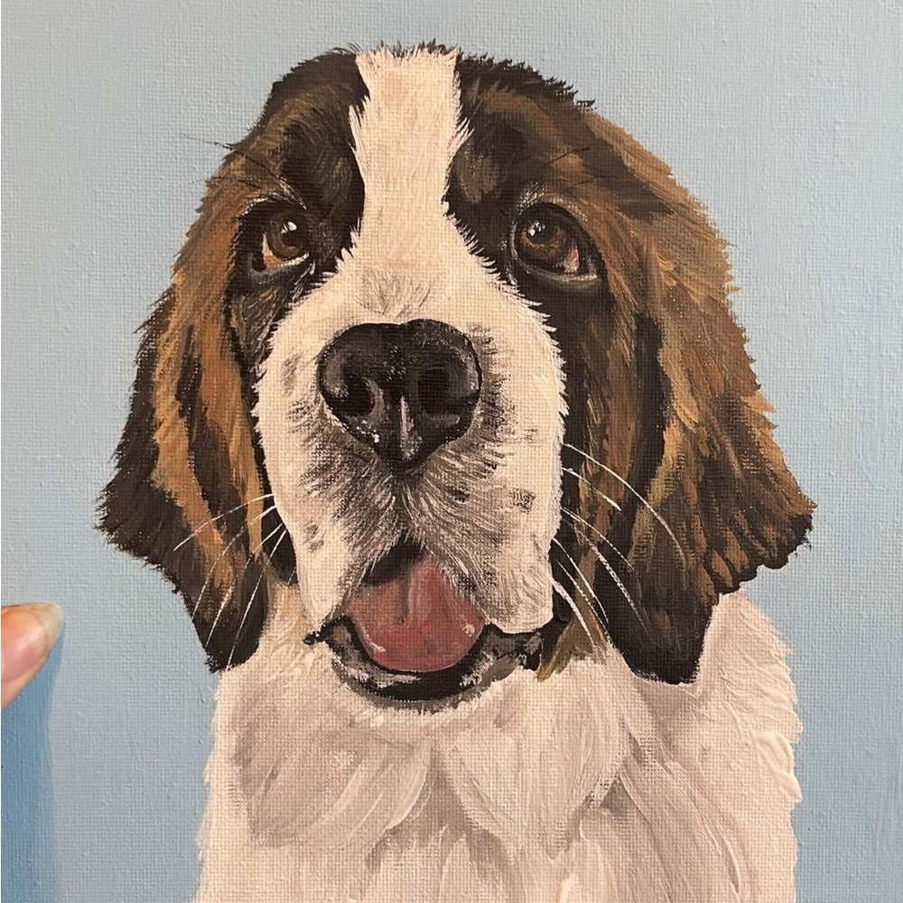 8x10 Custom Pet Portrait Paintings